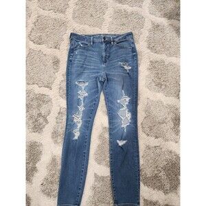 American Eagle Outfitters Distressed Blue Jeggings